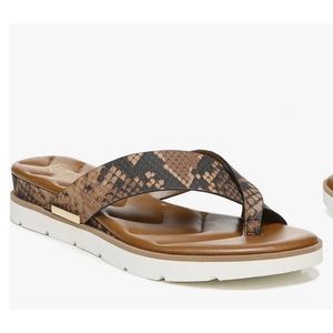 Franco Sarto Deja Snakeskin print wedge sandal